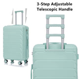 3 in 1 ABS&PC Trolley Box 20in 24in 28in Trolley Box Iron Tie Rod ABSPC Alloy Mint Green 59873095
