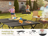 Folding Camping Table Portable Picnic Table, Lightweight Roll up Side Table Outdoor Camp Table for 54346815