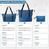 Hardshell Luggage Sets 3 Piece Carry-on Suitcases with Wheels, TSA Lock for Men Women-Blue 02916319