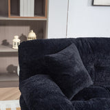 Two-seat Sectional Sofa Modular Deep Seat Sofa Couch Chenille Sofa Sleeper Comfy Upholstered W676P278756