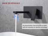 Wall Mount Faucet for Bathroom Sink or Bathtub, Single Handle 2 Holes Brass Rough-in Valve Included, 16446699