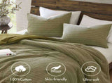 3PCS King/Cal King Waffle Washed Comforter Set B035P341105