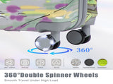 20"/24"/28" 3 pcs/set in PC Spinner Wheel Luggage, Carry on Suitcase, With Printed pattern and 91000494