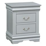 Platinum 2-drawer Nightstand B062P181325