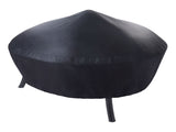 26 in Round Iron Wood-Burning Outdoor Fire Pit, Black 60904169