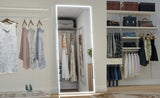 Extra Large LED Bathroom Mirror with 3 Color Aluminum Framed Wall Mirror Full Body Mirror with W708131919