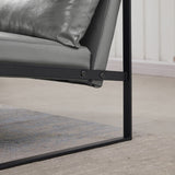 Lounge, living room, office or the reception area PVC leather accent arm chair with Extra thick W135958342