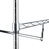 ZUN Closet Organizer Garment Rack Clothes Hanger Home Shelf Heavy Duty Chrome 29497690