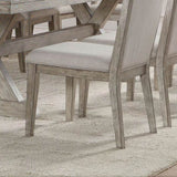 Grey and Grey Oak Padded Side Chair B062P209278