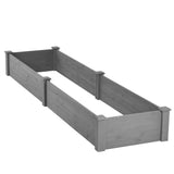 Over Ground Raised Garden Bed 96x28x10'', Large Long Planter Box for Outdoor, Tool-Free Assembly W1390P163448