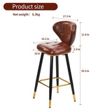 ZUN Jinsi Nan Bar Stools: 360-degree Swivel Bar Stool with backrest, Bar Set Furniture, Suitable for 56408891