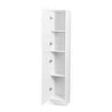 ZUN Freestanding Cabinet with Inadjustable Shelves and two Doors for Kitchen, Dining Room, White W33165045