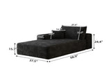 Y159-SOFA-LEFT-SLEEPER-BLACK W2824P452797