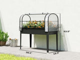 Garden Bed with Mini Greenhouse 94058872