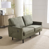 COOLMORE Loveseat Sofa, Mid Century Modern Love Seat, 2 Seater Sofaes for Living Room, Small W395P238825