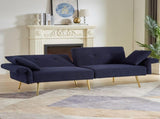 Modern Teddy Upholstered Accent Loveseat Sofa With Side Pocket,Folding Sleeper Sofa Bed With W1117P303450