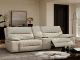 Malibu 79" Modern Power Motion 3-Piece Reclining Loveseat Sofa with Cup Holders, Cream Taupe Beige B2719P269268