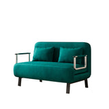 39 Convertible Chair Bed, Tri-Fold Sofa Bed with Adjustable Backrest & Pillow, Leisure Chaise W1767P192816