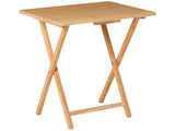 Rubberwood Folding TV Tray Table, Natural 70136092