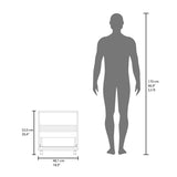 Saxon Nightstand with a Drawer and Open Storage, Natural Oak B128P263722