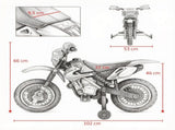 Red 6V Kids Electric Ride On Toy Motorcycle with Dirt Bike Style, Street Bike Design, Battery 40601270