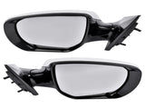 2Pcs White Mirrors Left Right Heated Signal Fit for Hyundai Santa Fe Sport 2013-2018 876104Z005, 22188358