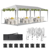 10x30ft Outdoor Pop Up Canopy, Portable Instant Canopy Tent for Outdoor Events Party Wedding 69431217
