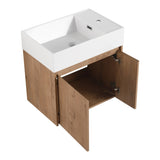24 Inch Bathroom Cabinet With Sink,Soft Close Doors,Float Mounting Design, For Small Bathroom W999P228748