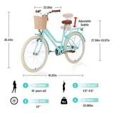 Steel Frame,Multiple Colors, for 10Years Old Girls Bike,24 inch wheel W1019P179151