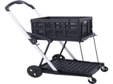 Collapsible Utility Multi Use Functional Collapsible Shoppings 2-Tier Collapsible Shopping W465P145340