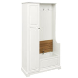 ON-TREND Stylish Design Hall Tree with Flip-Up Bench, Minimalist Hallway Shoe Cabinet with WF304223AAK