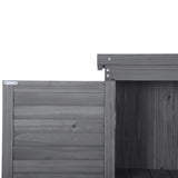 ZUN Wooden Garden Shed 3-tier Patio Storage Cabinet Outdoor Organizeren Lockers with Fir 02399608