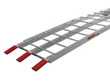 7.5ft 2pcs Heavy Duty Three-section Aluminum Arched ATV UTV Ramps Silver 15080848
