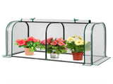 4-foot Mini Tunnel Greenhouse - White 65560734