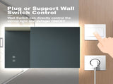 36X28 inch Bathroom Led Classy Vanity Mirror with High Lumen,Dimmable Touch,Wall Switch Control, W1992P211074