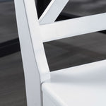 ZUN Acacia Wood Dining Chairs, White 62888.00WHI