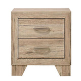 ZUN Natural 2-Drawer Nightstand B062P189250