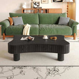 Lift Top Coffee Table for Living Room 42" - Fluted Panel Hidden Storage, Silent Hydraulic Lift, W1445P317474