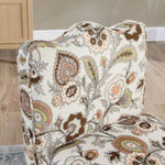 ZUN Flannel single dining chair with soft seat cushion and backrest, no armrests, matching pillow can be W487P221667