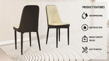 A set of 2 dining chair, modern style chair made of high-quality PU Leather fabric with thick soft W2189P166108