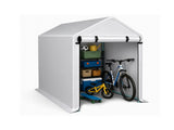 3x6 FT Storage Shed, Heavy Duty Bike Tent 06448681