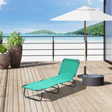 ZUN Foldable Outdoor Chaise Lounge Chair, 5-Level Reclining Camping Tanning Chair with Strong Oxford W2225141505