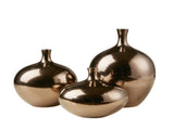 Mirrored Ceramic Decorative Vases 3-piece set B03599278