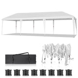 10x30ft Outdoor Pop Up Canopy, Portable Instant Canopy Tent for Outdoor Events Party Wedding 69431217