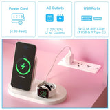 Pink particleboard with a melamine finish, a 2-drawer, 4-shelf dressing table set with 10 three-tone 83538535