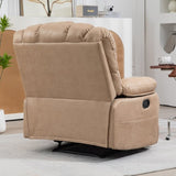 ZUN Large Manual Recliner Chair in Fabric for Living Room, Yellow W1803P170024