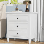 ZUN 3-Drawer Nightstand Storage Wood Cabinet 41321008