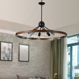 (Same as W1340111208/L1012) 8-Light Retro Farmhouse Chandelier For Kitchen, Living room, Dining room W1340P206642