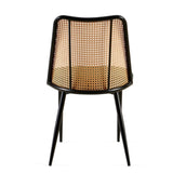 Green Rattan Dining Chairs Set of 2,Boucle Chairs with Natural Cane Back, Upholstered Dining Room W1164P218678