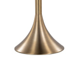 65" Contemporary Metal Floor Lamp in Matte Golden Bronze Metal and White Linen B202P223994